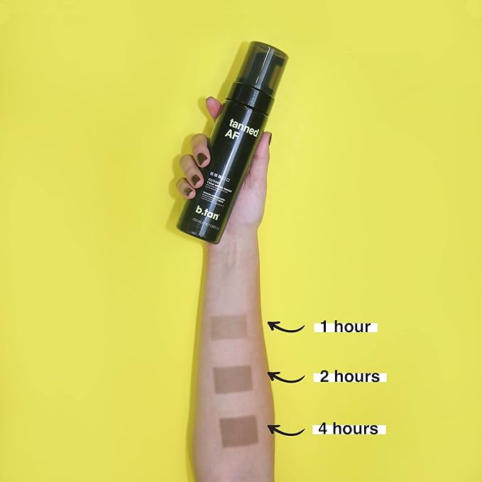 b.tan Dark Self Tanner Mousse | Get Tanned - Best, 1 Hour Express Sunless Tanning Foam, No Fake Tan Smell, Ultra Dark Bronzing Glow, Face & Body, Vegan, Cruelty Free, 6.7 Fl Oz-Velvo Beauty