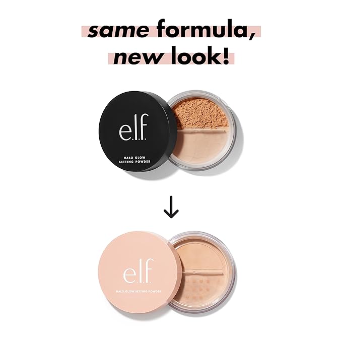 e.l.f. Halo Glow Setting Powder, Smooths The Look Of Pores & Fine Lines, Creates An Airbrushed Finish, Vegan & Cruelty-Free, Deep-Velvo Beauty