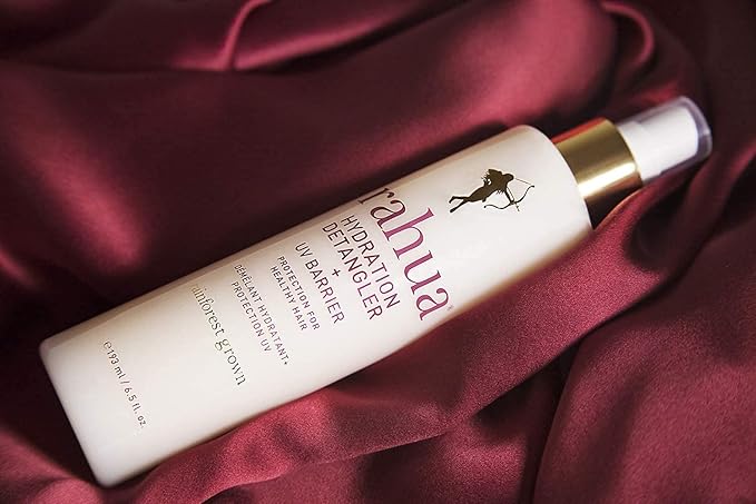 Rahua Hydration Detangler Spray + UV Barrier, 6.5 Fl Oz, Detangling Leave in Hair Care Softens Hair, Smooths Frizz, Supports Breakage & Damage, Conditioning for Brushable Shiny Hair, All Hair Types-Velvo Beauty