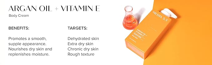 Medix 5.5 Argan Oil + Vitamin E Cream Anti Aging Skin Care Moisturizer Body Lotion For Women & Men | Firming Body Lotion Reduces Look Of Wrinkles, Cellulite, Crepey Skin, & Uneven Skin Tone, 2-Pack-Velvo Beauty
