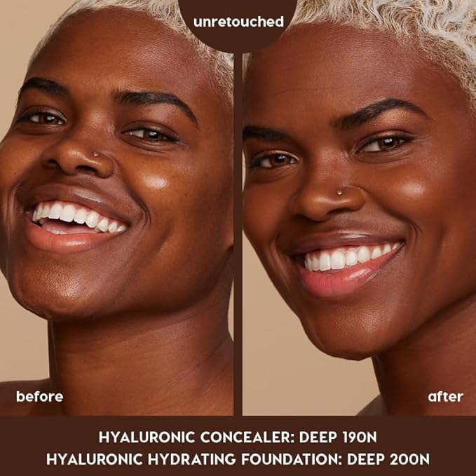 ColourPop Pretty Fresh Creamy Concealer - Full Coverage Concealer with a Natural Finish - Formulated with Hyaluronic Acid & Coconut Water for Instant Hydration - Deep Dark - 200N (0.3 oz)-Velvo Beauty