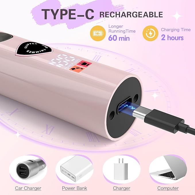 Women Bikini Trimmer - 3 in 1 Easy Cleaning Electric Razors for Women, 5V Rechargeable Pubic Hair Bikini Shaver, Waterproof Wet Dry Hair Remover & Trimmer for Underarm Leg Arm Body Face-Velvo Beauty