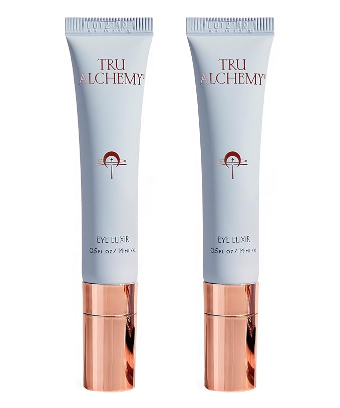 Tru Alchemy Eye Elixir Cooling Eye Treatment Cream - Dark Circle Eye Cream for Puffiness and Bags Under Eyes - Caffeine, Hyaluronic Acid, Vitamin C (2-Pack)-Velvo Beauty