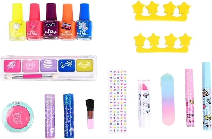 Neon and Glitter Makeup Set - 17 Pieces-Velvo Beauty
