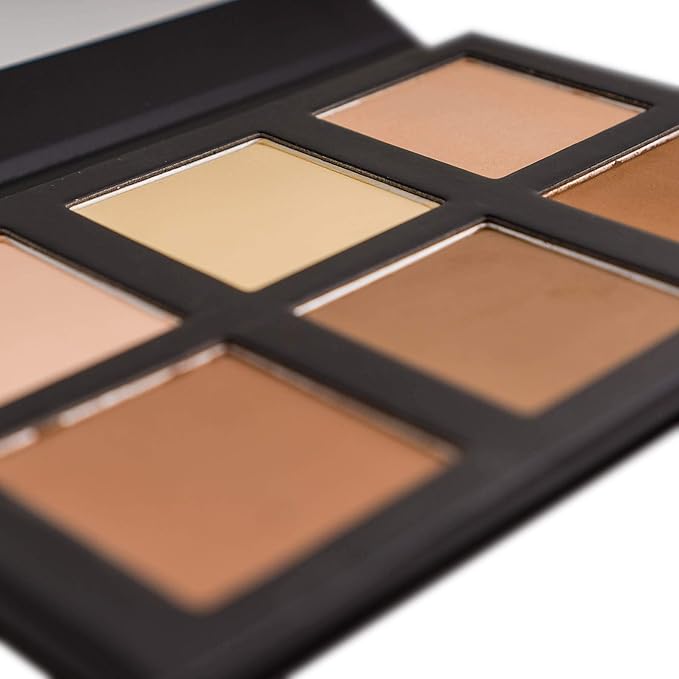 SHANY Powder Contour & Highlight Makeup Palette with Mirror - 6 Color Contour Palette - CONTOUR-Velvo Beauty