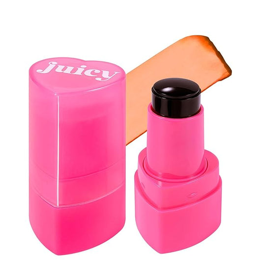Water Jelly Tint Blush, 3-In-1 Multi-Use Blush Cream Blush Stick for Eyes, Cheeks & Lips, Hydrating & Bouncy Jelly Texture, Blends Perfect for Skin Portable Multipurpose Long Lasting Waterproof(05, s)-Velvo Beauty