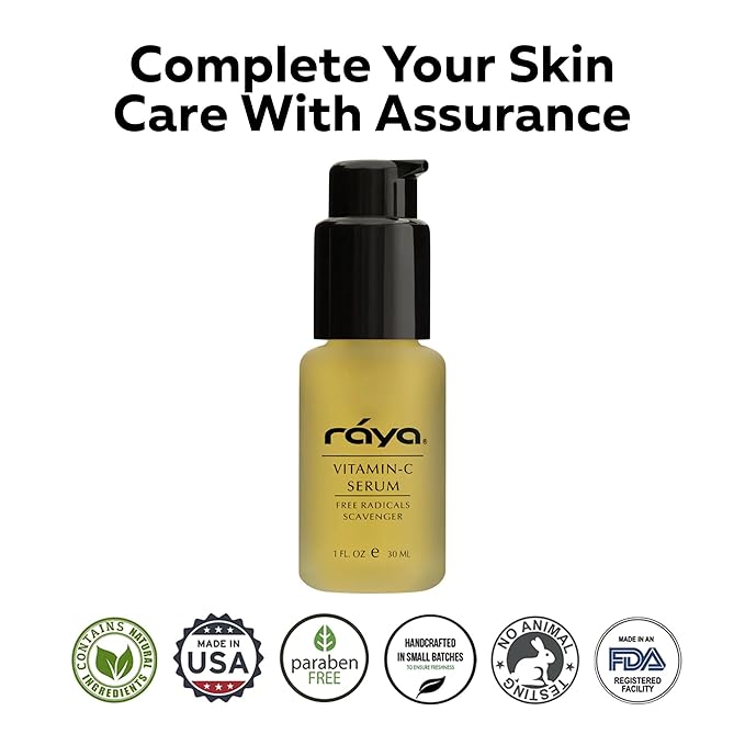 RAYA Advanced Anti-Aging Face Serum | Radiance-Boosting, Lightening Serum for All Skin Types | Vitamin C Skincare for Discoloration Correction & Complexion Improvement-Velvo Beauty