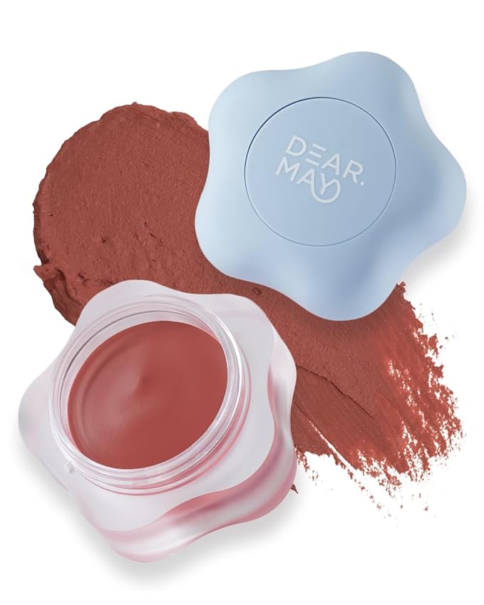DEARMAY Pure Falling Mood Lip Pot No. 07 Endless Replay 0.23 Oz. Vegan Lip Stain Lip & Cheek Multi-Use Tint With Hydrating Formula for Smooth Soft Blend Without Dryness or Fine Lines, Korean Makeup-Velvo Beauty