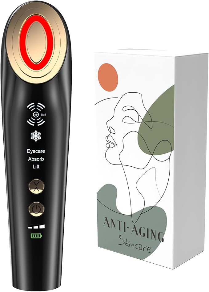 Radio Frequency Skin Tightening Machine for Face - Facial Neck Anti-Aging Device Microcurrent Lifting Massager Wrinkle Reduction Firming, and Toning - Advanced Technology for Aging Issues-Velvo Beauty