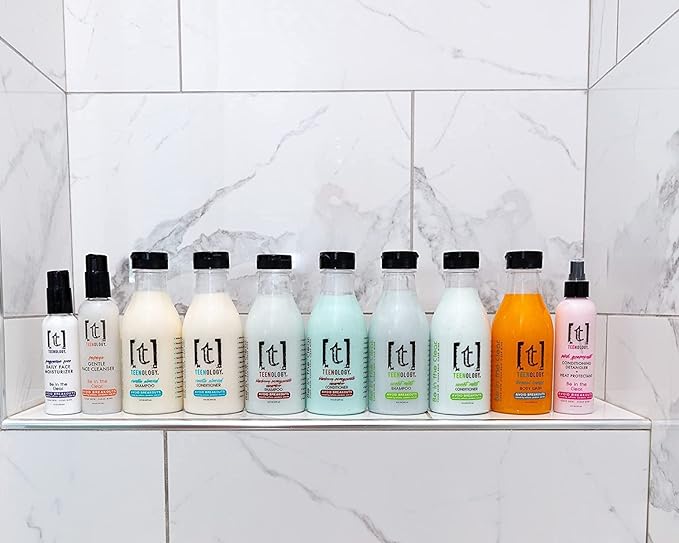 Teenology Shampoo for Teens - Avoid Forehead and Body Acne - No Sulfates or Parabens, Noncomedogenic, Natural Botanical Extracts, 16 oz. (Sweet Mint)-Velvo Beauty