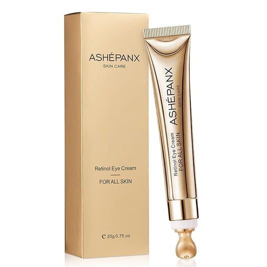 Retinol Eye Cream, Caffeine Eye Cream, Anti Aging Eye Cream for Dark Circles Puffiness Under Eye Bags and Wrinkles, Retinol Eye Cream with Caffeine and Collagen to Smooth Fine Lines and Hydrate Eye Area 20g-Velvo Beauty