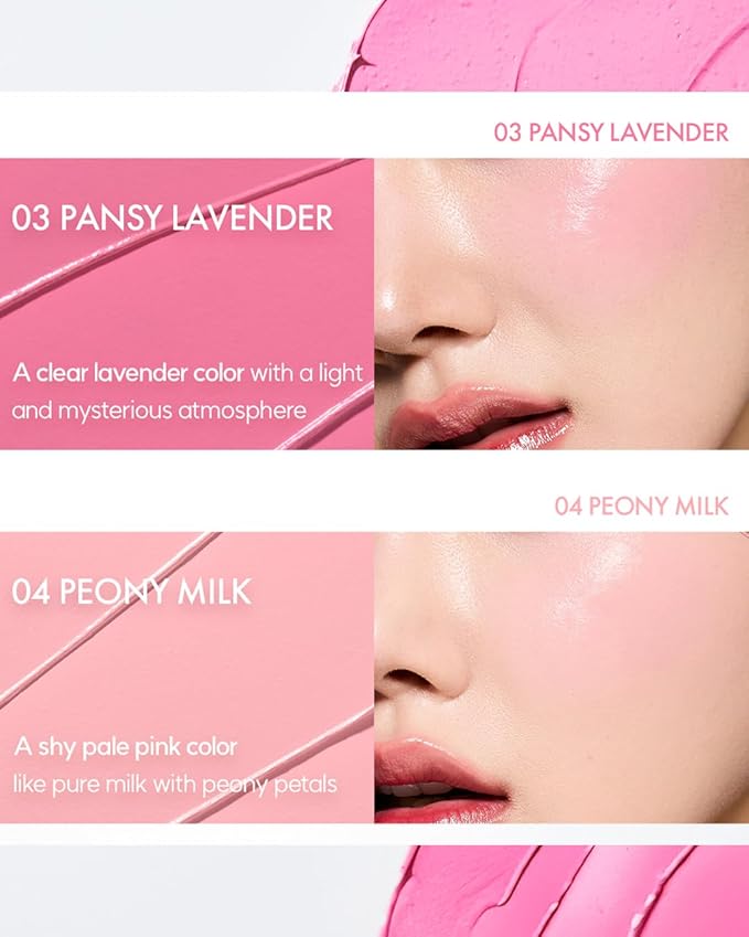 VIDIVICI Millennial Glow Cream Blush 04 Peony Milk - Creamy Face Cheek Blusher for Smooth & Silky Skin - Soft Satin Finish with Natural Color - For Fair to Light Skin Tone, 0.21 oz.-Velvo Beauty