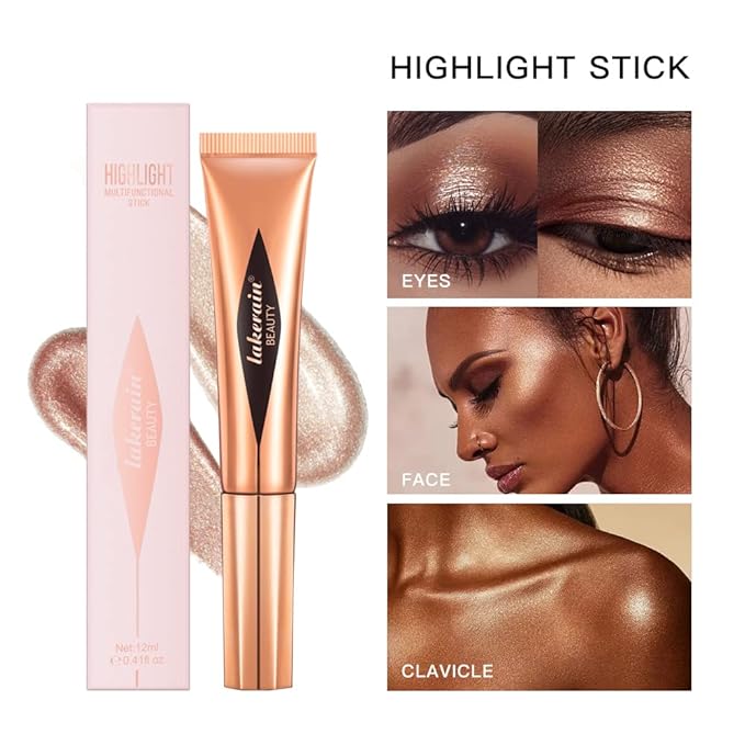 Liquid Contour Beauty Wand, Highlighter and Bronzer Stick with Cushion Applicator Attached Easy to Blend, Long Lasting & Smooth Natural Matte Finish-Velvo Beauty