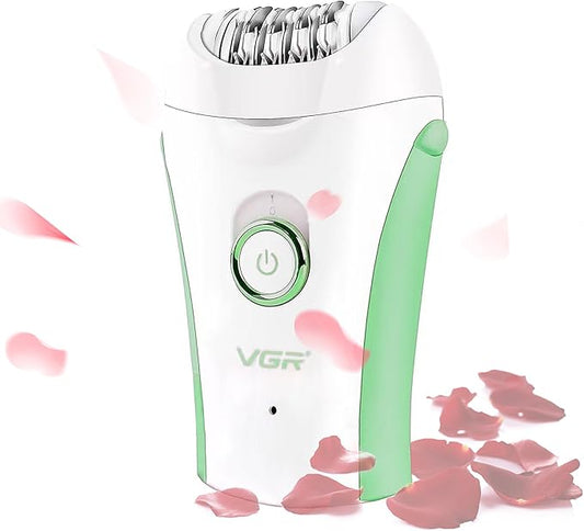 Epilators Hair Removal for Women, Glabrouse Skin Facial Hair Removal, Facial Hair Epilator with Eyebrow Trimmer for Women Face Sensitive Skin for Bikini, Face, Arm, Legs, Armpits, Green-Velvo Beauty