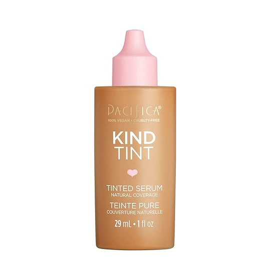 Pacifica Beauty Kind Tint Tinted Serum, Skincare, Vegan Collagen, Hyaluronic Acid, Vitamin C, Niacinamide, Caffeine, Hydrating, Lightweight Foundation, Natural Dewy Skin, Shade 11, 1 fl oz (1 Count)-Velvo Beauty