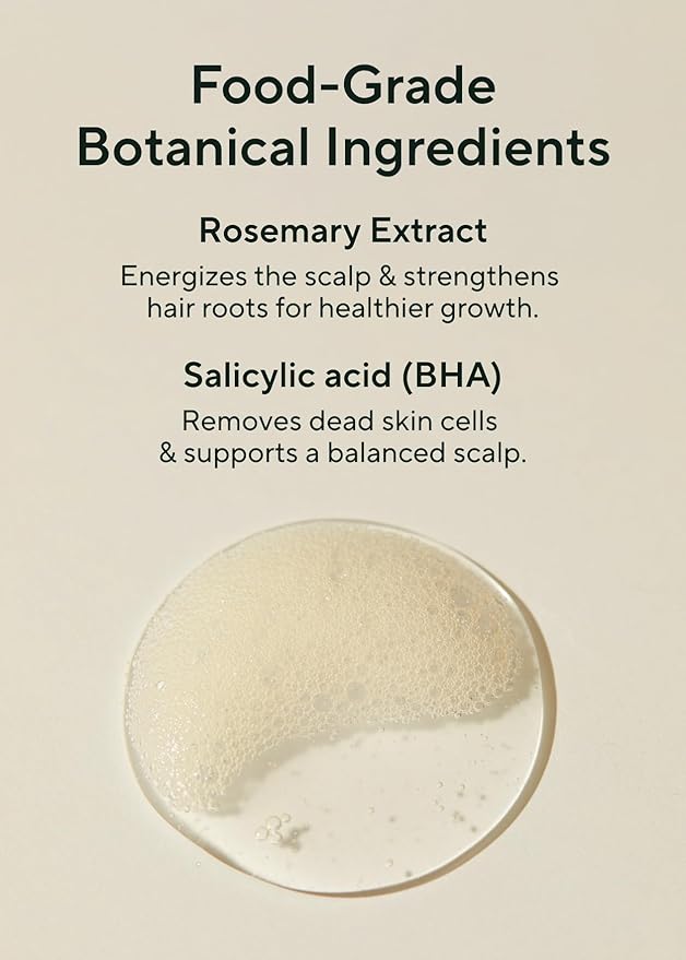 AROMATICA Rosemary Scalp Scaling Shampoo - Korean Hair Care with Thinning Hair Loss Natural Rosemary Essential Oil for Women - Vegan Hair Growth - Free from Sulfate, Silicone, and Paraben (13.53 oz)-Velvo Beauty