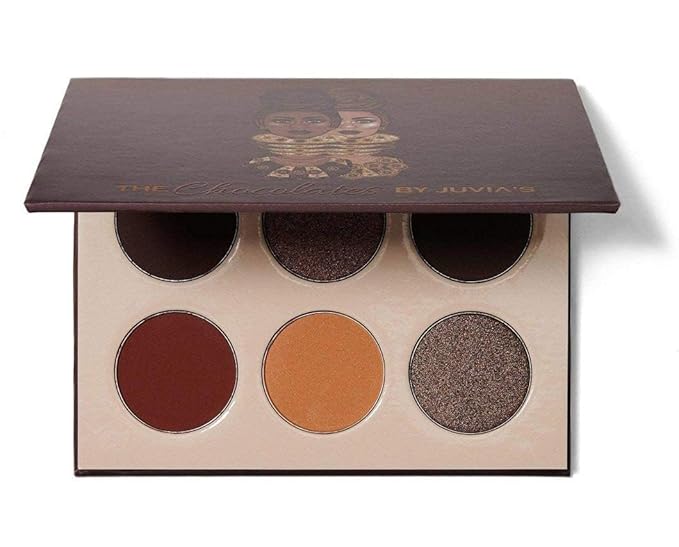 Juvia's Place Palette The Chocolates - Tan, Auburn, Shades of 6, Rich Dark Chocolate Palette, Professional Eye Makeup, Pigmented Palette, Makeup Palette for Eye Color & Shine-Velvo Beauty