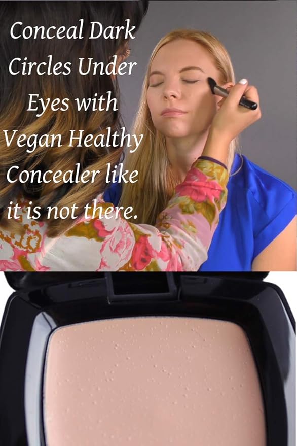 Camoufleur Mineral Makeup Under Eye Concealer Medium. This Dark Circle Concealer Cream Made in USA with NO Parabrn-Velvo Beauty