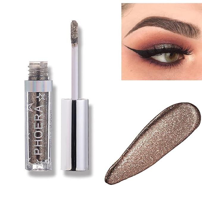 Glitter Eyeshadow, Makeup For Eyes Liquid Shimmer Sparkle Glow Light Colors Pencil Stick Shiny Long Lasting Waterproof Shining Eye Shadow Sets Metallic Pigments Metals Gloss Sparkling Pen Kit (A104)-Velvo Beauty