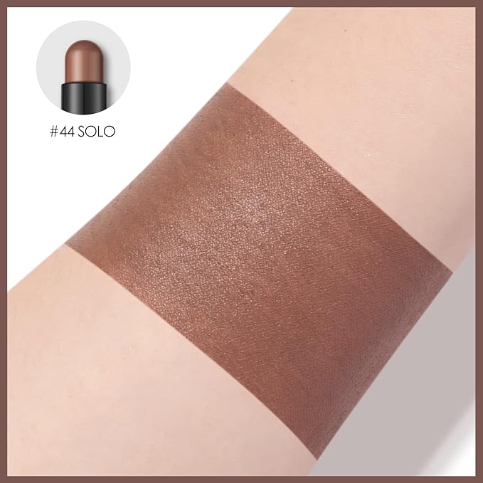 FOCALLURE Shimmer and Matte Cream Eyeshadow Stick,Smooth Brilliant Eye Brightener Pencil,High Pigment Eye Highlighter Pen for Women,Long Lasting Waterproof Eye Shadow and Liners Makeup (SOLO)-Velvo Beauty