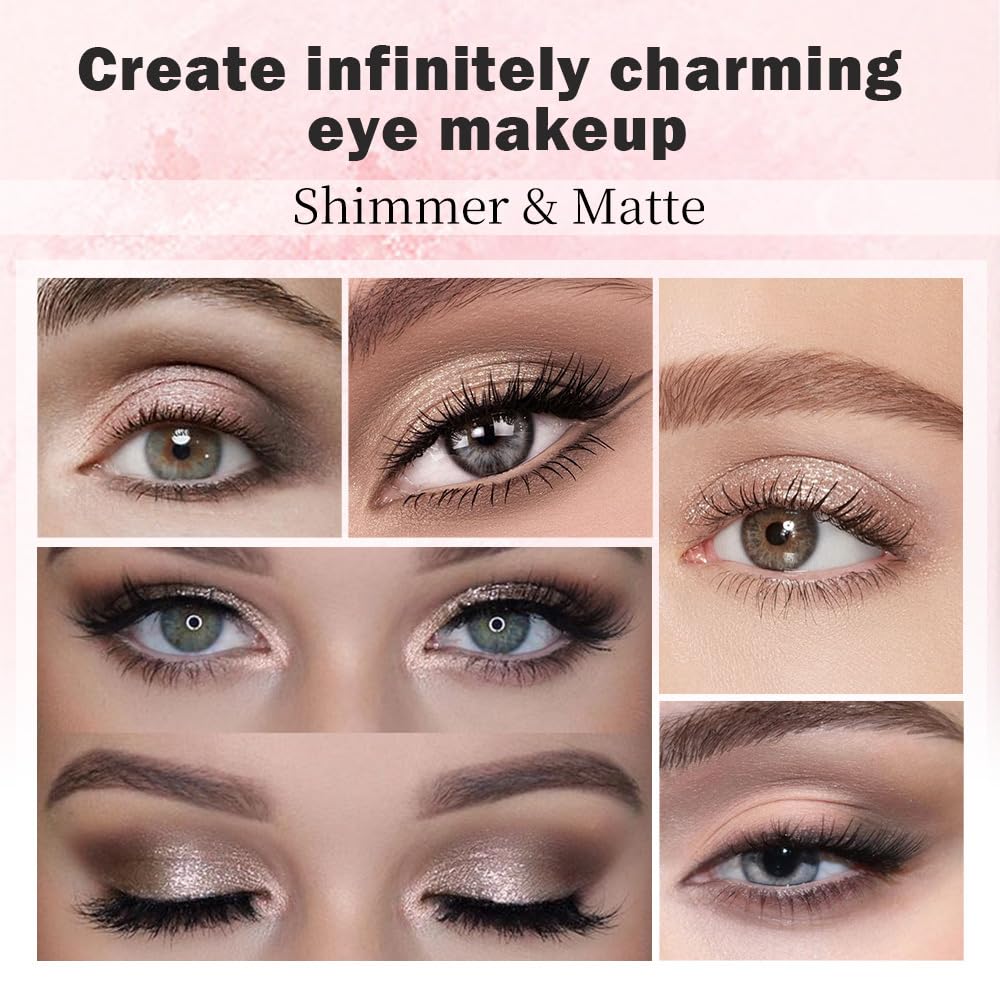 Nude Brown 7Colors Eyeshadow Makeup Palette with Mirror,Natural Neutral Eye Shadow Palettes for Older Women,Long Lasting Naturing-Looking,Lightweight,Waterproof,Eye Makeup Kit Travel Size,Vegan-Velvo Beauty
