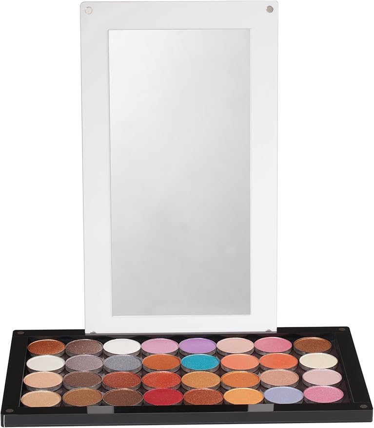 Acrylic empty Magnetic Eyeshadow Palette Makeup Palette empty with glass mirror DIY depotting palette for Eyeshadow dABL2-1(1 layer))-Velvo Beauty