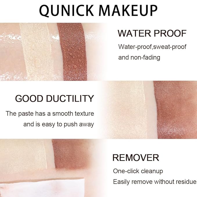 evpct 2Pcs Face Cream Contour Bronzer Sticks Makeup Highlighter Highlight Dark Brown Gold Creme Cheek Contour Sticks contorno en crema Bronzing Foundation Face Contour Stick Kit, 11+12 New Neutral-Velvo Beauty