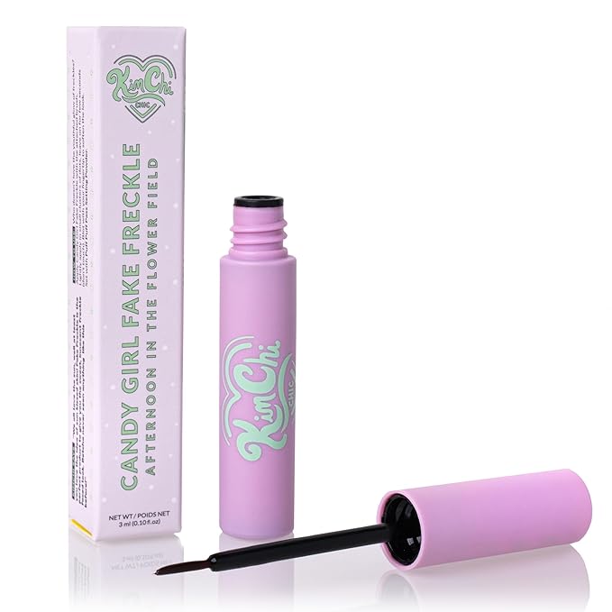 KimChi Chic Beauty Candy Girl Fake Freckle Pen, Natural-Looking and Fast-Drying Faux Freckles Face Makeup, Afternoon In The Flower Field Red-Brown Shade, 0.10 fl oz-Velvo Beauty