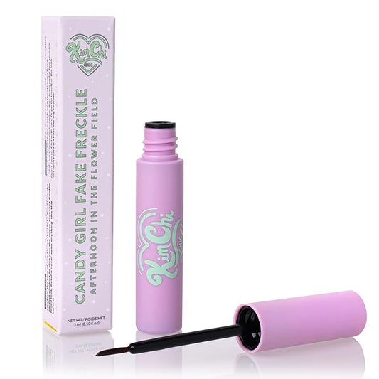 KimChi Chic Beauty Candy Girl Fake Freckle Pen, Natural-Looking and Fast-Drying Faux Freckles Face Makeup, Afternoon In The Flower Field Red-Brown Shade, 0.10 fl oz-Velvo Beauty