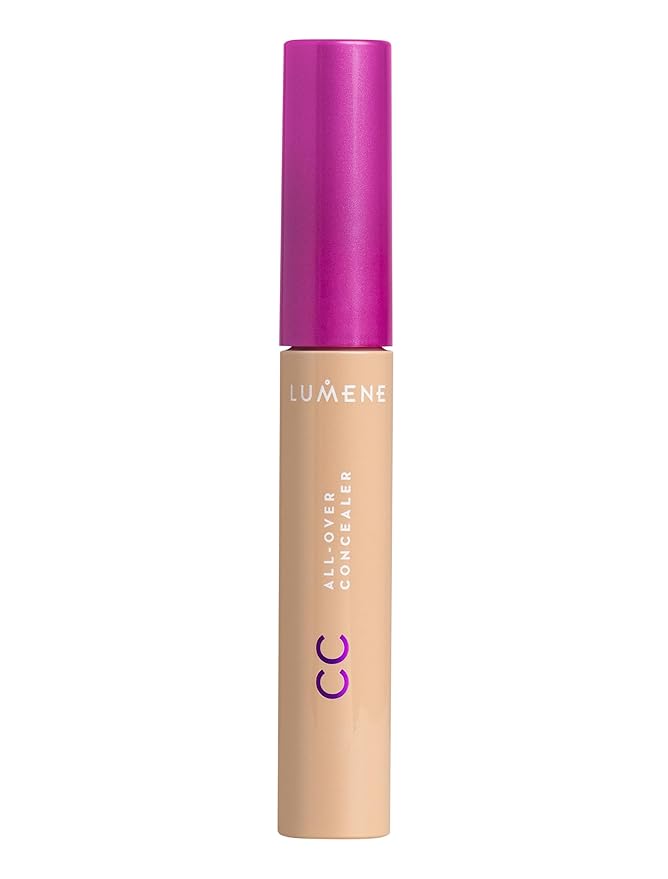 Lumene Under Eye Concealer - CC All-Over Hydrating Concealer with Medium Coverage - Multi-Tasking Under Eye Makeup Infused with Hyaluronic Acid with a Skin-Like Finish - 2 Medium (0.3 fl oz)-Velvo Beauty