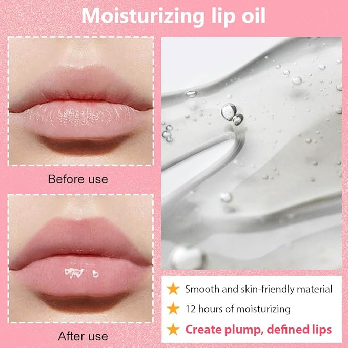 Hydrating Lip Gloss Oil - Nourishing Tinted Lip Oil for High-Shine Finish, Long-Lasting, Non-Sticky, Cruelty-Free Lip Plumper, Perfect with Lipstick & Peel-Off Lip Gloss-Velvo Beauty