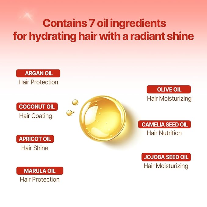 Mise En Scene Perfect Rose Perfume Serum - Korean Hair Essence with Rose Scent, Argan Oil for Damaged Hair Care, 2.70 fl. Oz-Velvo Beauty