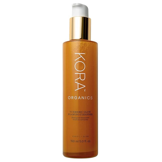 KORA Organics Turmeric Glow Foaming Cleanser, Cleanse & Nourish, Certified Organic, Cruelty Free, 5.07 oz - Face Cleanser-Velvo Beauty