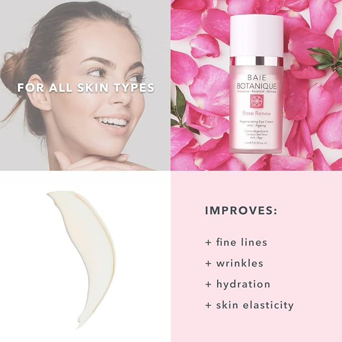 Baie Botanique Anti-Aging Eye Cream 15ml, Edelweiss Stem Cells, Low Molecular Hyaluronic Acid Multi Award Winning - 100% Natural, 70% Organic-Velvo Beauty