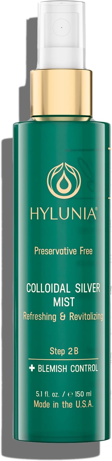 Hylunia Colloidal Silver Mist Toner 5.1 fl. oz. – Hydrating Versatile Toner for Acne-Prone Inflamed Skin | Infused with Colloidal Silver & Lavender for Glowing Skin Cuts & Burns, Body-Refresher-Velvo Beauty