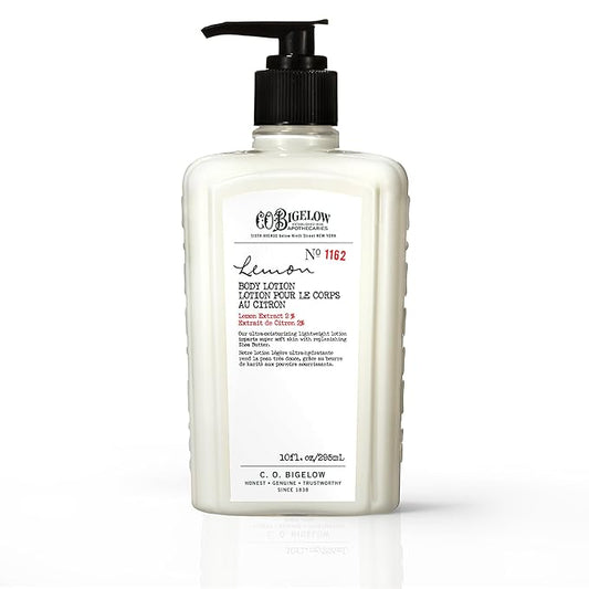 C.O. Bigelow Lemon Body Lotion, Moisturizing Body Lotion for Dry Skin with Shea Butter & Lemon Extract, 10 Fl Oz-Velvo Beauty