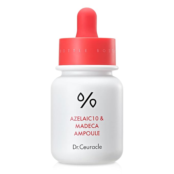Dr.Ceuracle Azelaic Acid 10 & Madecassoside Ampoule - Redness Relief and Soothing Serum for Sensitive Skin and Blemish-Prone Spot Care, Korean Skincare-Velvo Beauty