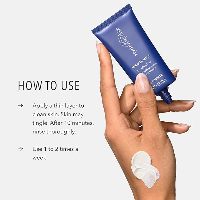 HydroPeptide Miracle Mask, Peptide Treatment to Lift, Glow & Firm, 0.5 Ounce-Velvo Beauty