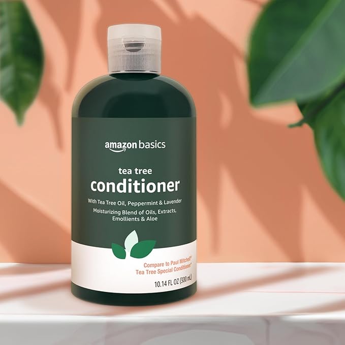 Amazon Basics Tea Tree Conditioner, 10.14 Fl Oz, Pack of 1-Velvo Beauty