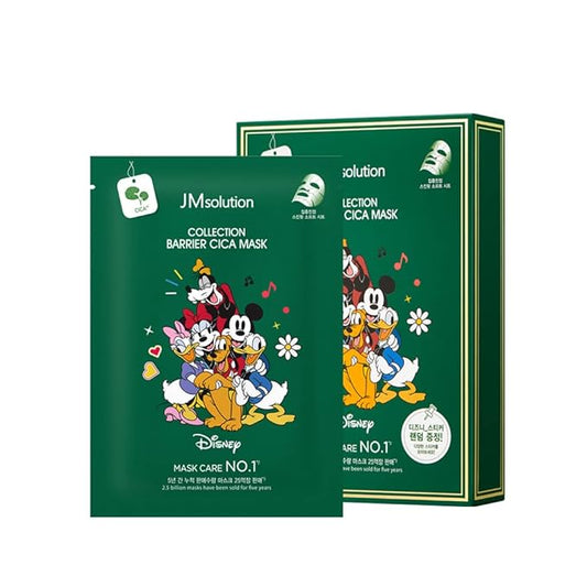 JMsolution Disney Collection Barrier- CICA Calming Mask Sheet-Korean Skin care facial mask -10EA-Velvo Beauty