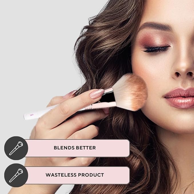 Professional Makeup Brush 11 Piece Set, Premium Synthetic Vegan Brushes Kit for Blending Powder, Foundation, Concealer, Blush & Eye Shadow, Cruelty-Free-Velvo Beauty