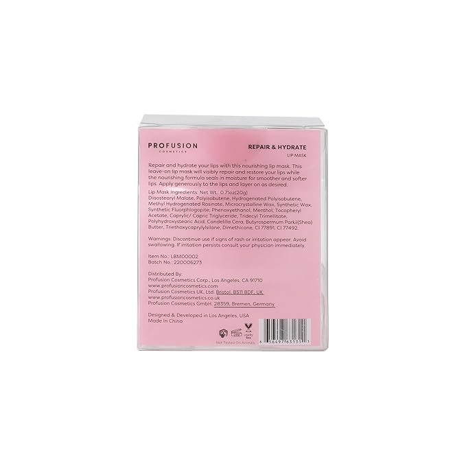 Profusion Cosmetics Empowered Butterfly Repair and Hydrate Lip Mask, Moisturizer Designed for Care and Treatment, Clean Beauty Product Nourishes Healthy Skin and softer, smoother pout-Velvo Beauty