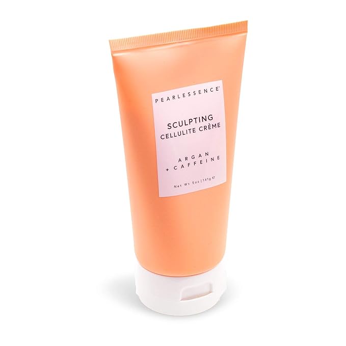 Pearlessence Sculpting Cellulite Cream, Argan & Caffeine - Helps Soften, Firm & Plump | Reduce Appearance of Dimples & Cellulite | USA Made (5 ounces)-Velvo Beauty