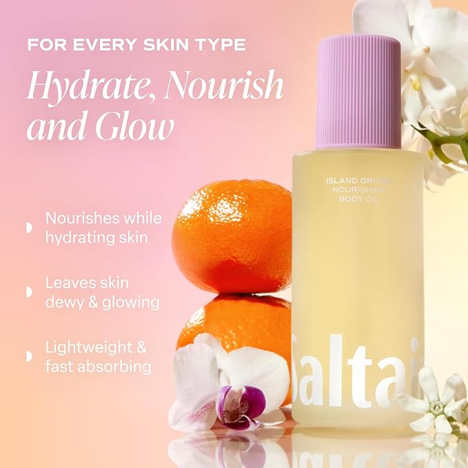 Saltair Body Oil. Luxurious Island Orchid After Shower and Bath Oil Moisturizer for Women. Botanical, Non-Greasy, and Well-Absorbing Lotion for Hydrating Dry Skin. 4oz Pump Bottle-Velvo Beauty