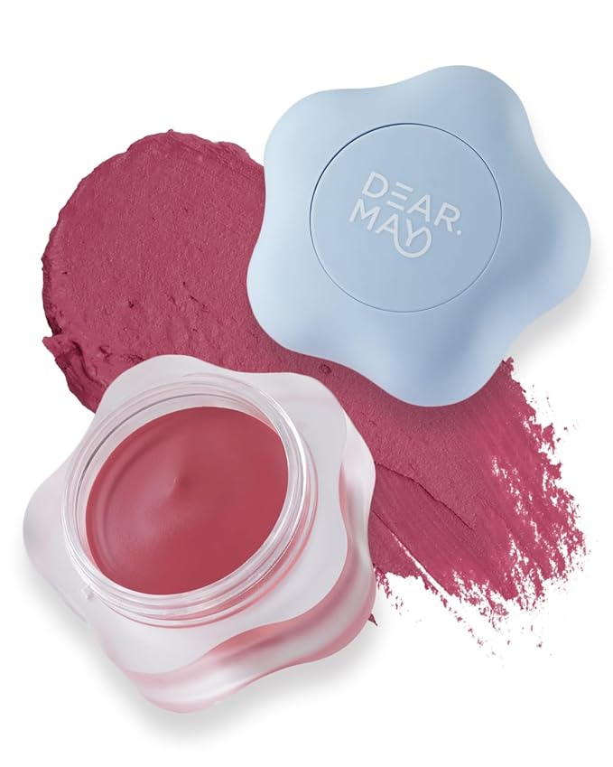 DEARMAY Pure Falling Mood Lip Pot No. 03 A Little Note 0.23 Oz. Vegan Lip Stain Lip & Cheek Multi-Use Tint With Hydrating Formula for Smooth Soft Blend Without Dryness or Fine Lines, Korean Makeup-Velvo Beauty