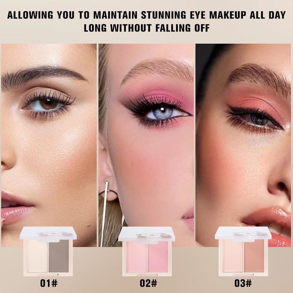 AMY'S DIARY Neutral Nude Eyeshadow Palette Makeup, 2 Colors Velvety Matte Finish, Cool-Toned Nude Taupe Eye Shadows, Natural Everyday to Eye Makeup Looks, for Brown Eyes Long Lasting Naturing-Looking-Velvo Beauty