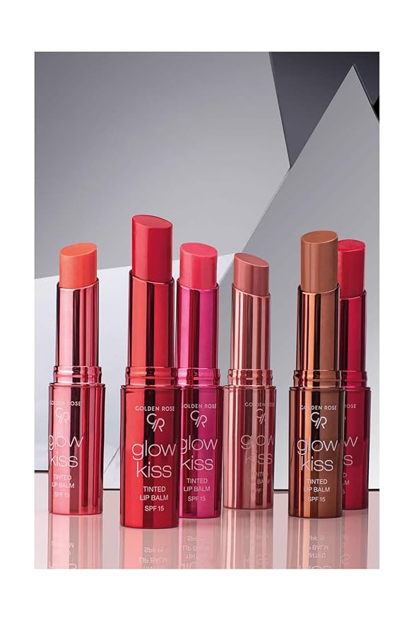 Golden Rose Cosmetics Glow Kiss Tinted Lip Balm with SPF15, Vegan Formula (Vanilla Latte)-Velvo Beauty