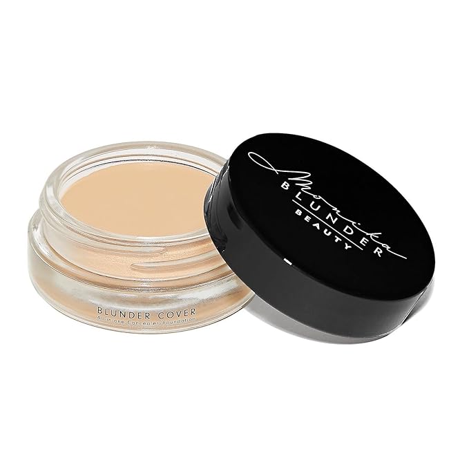 Monika Blunder Beauty - Blunder Cover Foundation, Concealer - Shade: 2.5 - Zwei.5 - Light, Warm Undertones - Clean Beauty, All-In-One, Cruelty-Free, Vegan - 0.62 oz-Velvo Beauty