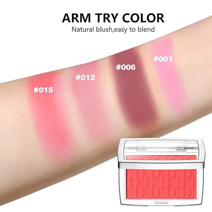 Embossed Blush, Palette Pink Dark Powder Blush Palette-Velvo Beauty