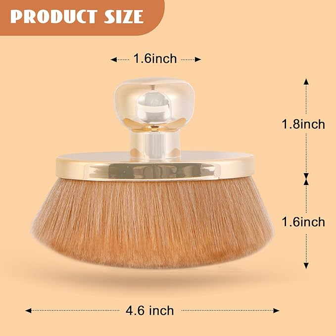 Extra Large Body Makeup Brush for Self Tanner – 115mm Wide Rose Gold Kabuki Body Brush for Bronzer Blend & Blur, Vegan Fiber Self Tanning Brush for Legs & Body with Drawstring Bag by Yoseng-Velvo Beauty